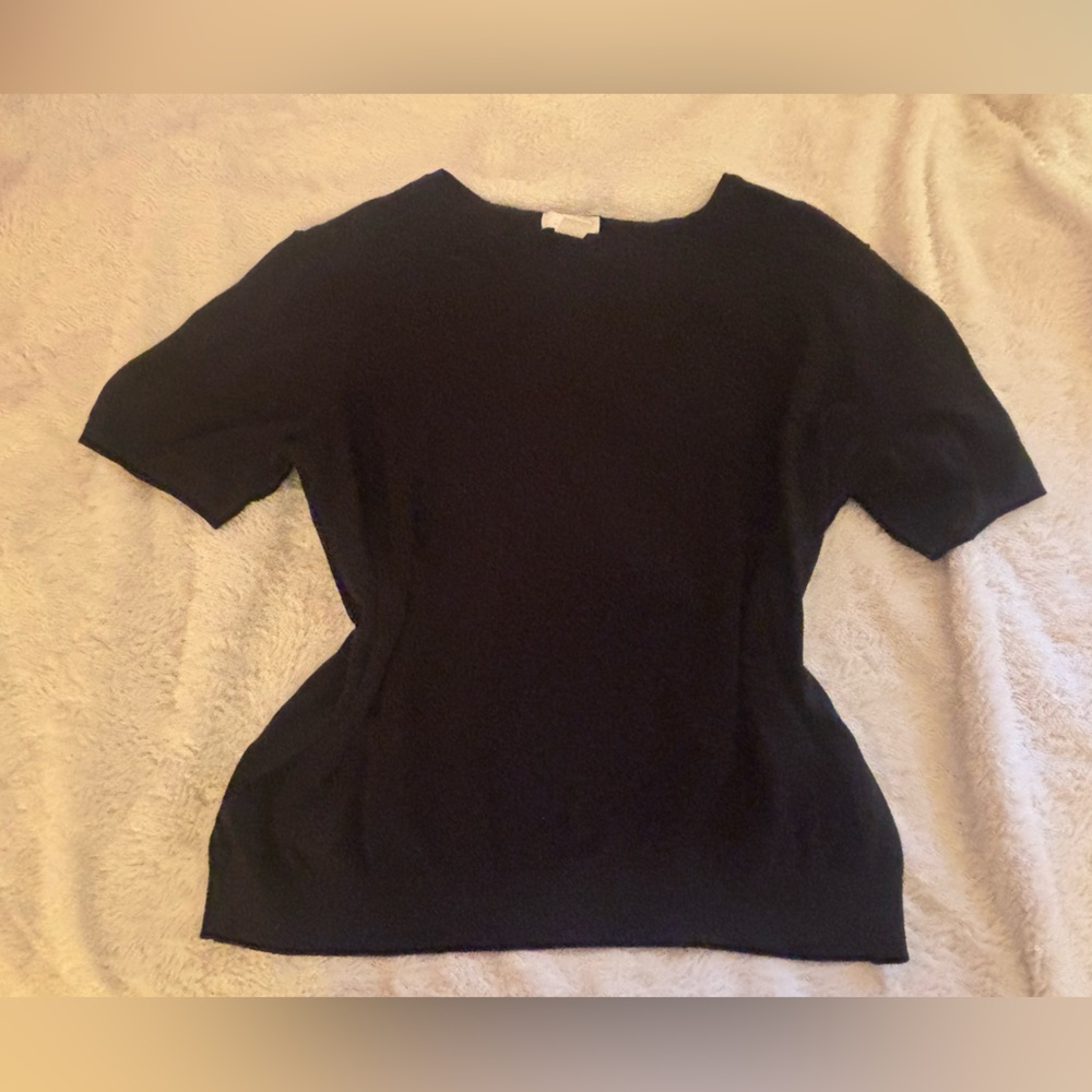 Women’s Black Short Sleeve Professional Work Top ♟️